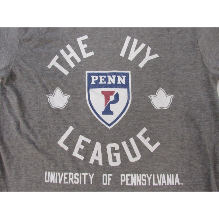 Penn Quakers "The Ivy League" Mens Size S Small Heather Gray Shirt Image 3