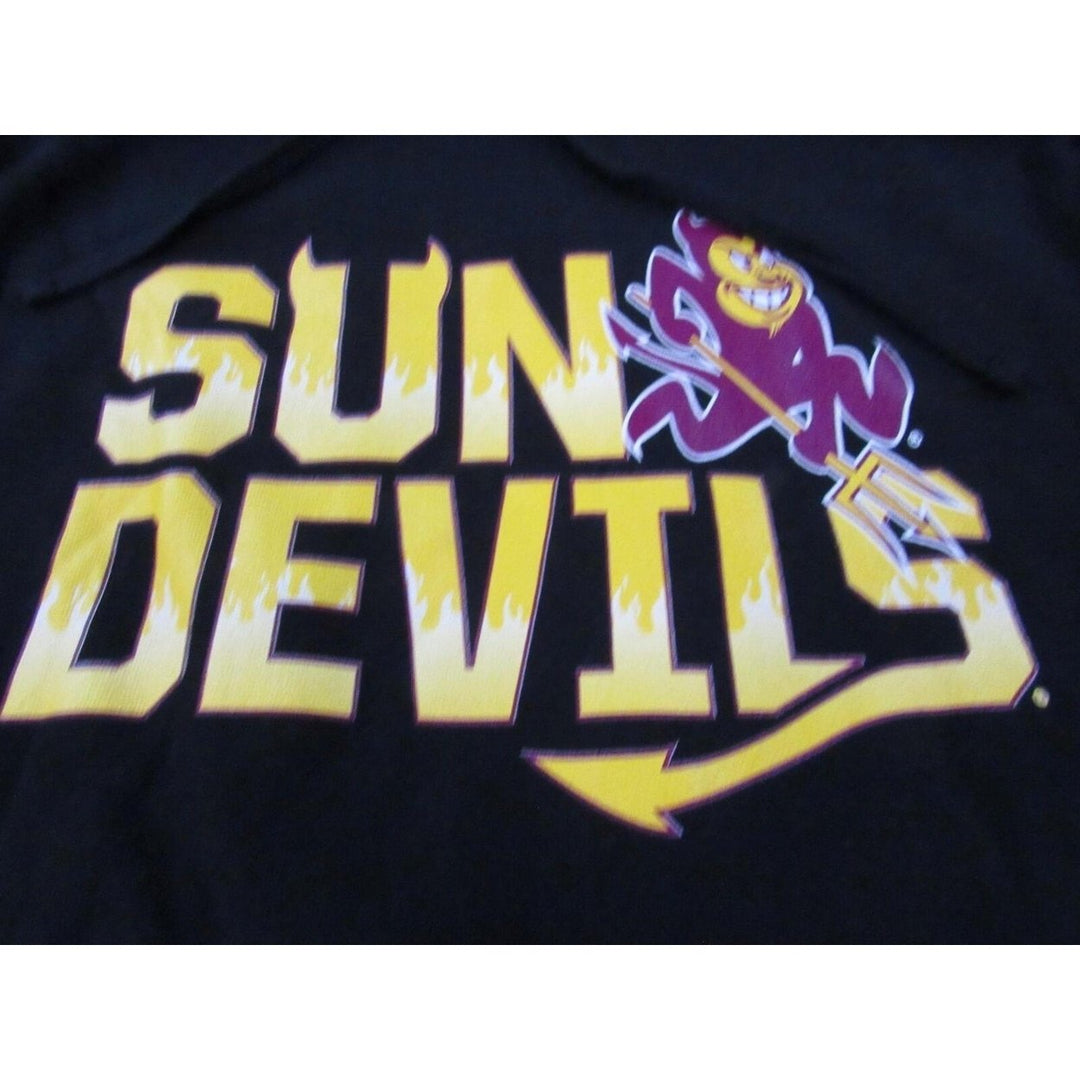 Arizona State Sun Devils Mens Size S Small Black Hoodie Image 2