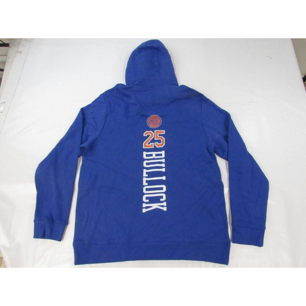 York Knicks 25 Reggie Bullock Mens Size XL XLarge Blue Hoodie Image 2