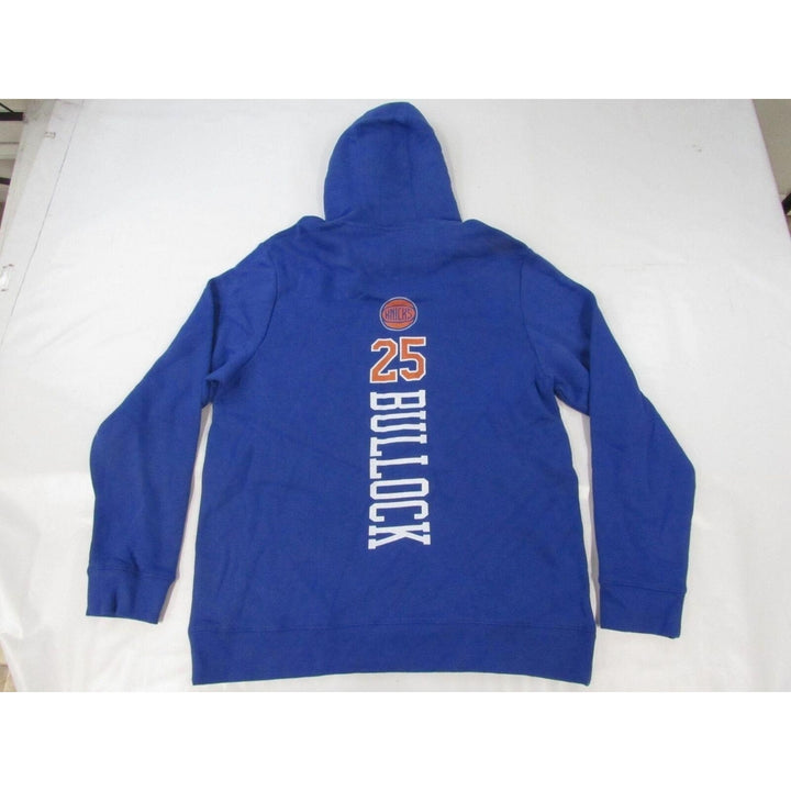 York Knicks 25 Reggie Bullock Mens Size XL XLarge Blue Hoodie Image 2