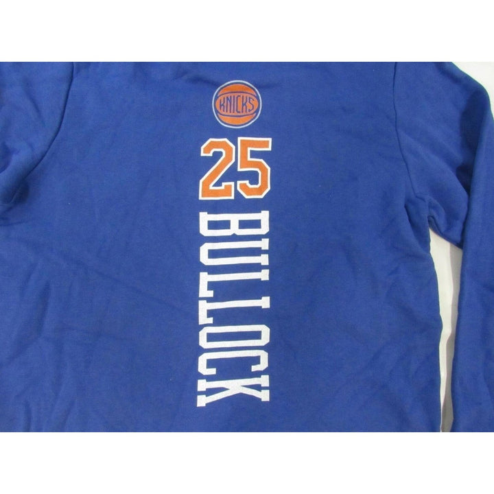 York Knicks 25 Reggie Bullock Mens Size XL XLarge Blue Hoodie Image 4