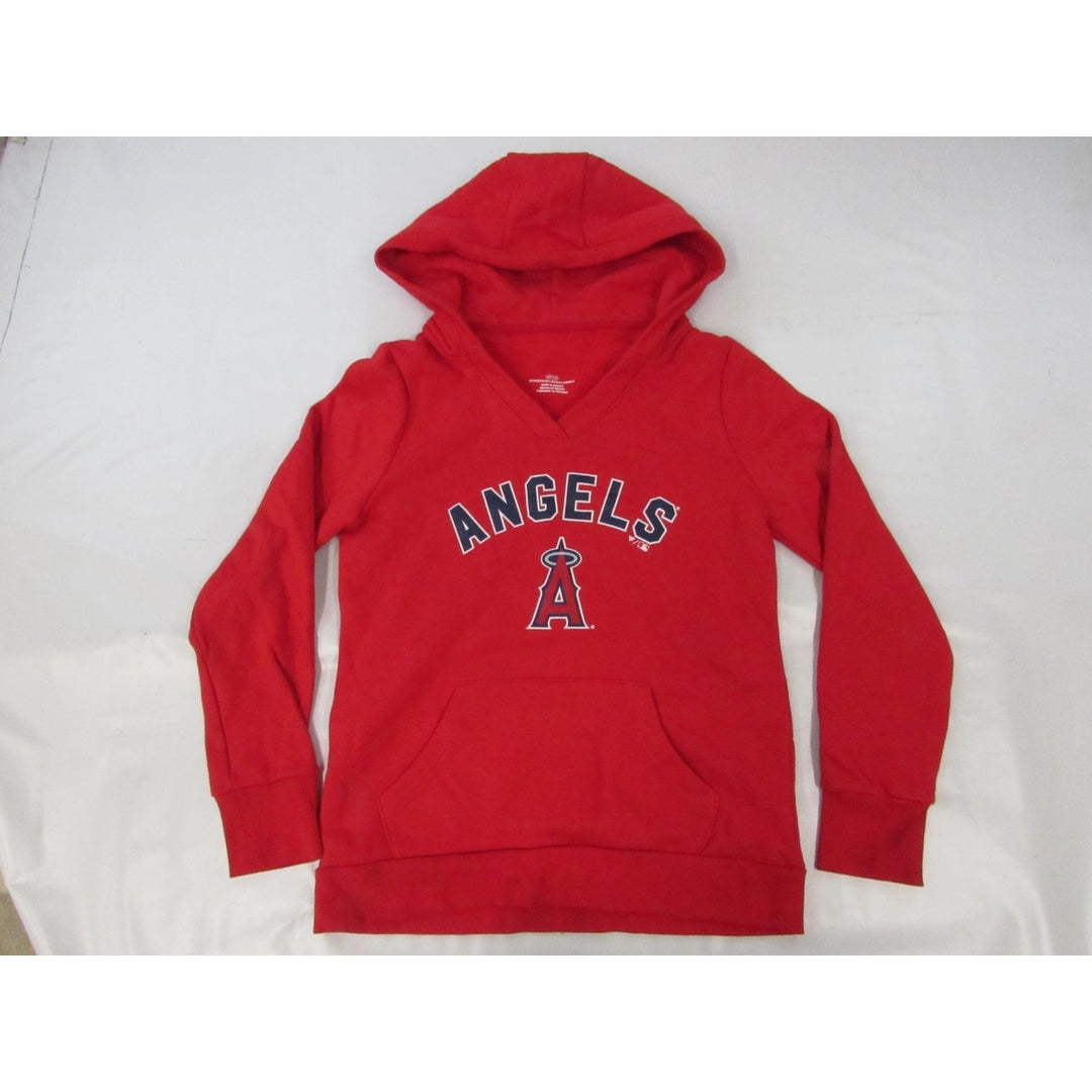 Los Angeles Angels 22 David Fletcher Womens Size S Small Red Hoodie Image 1