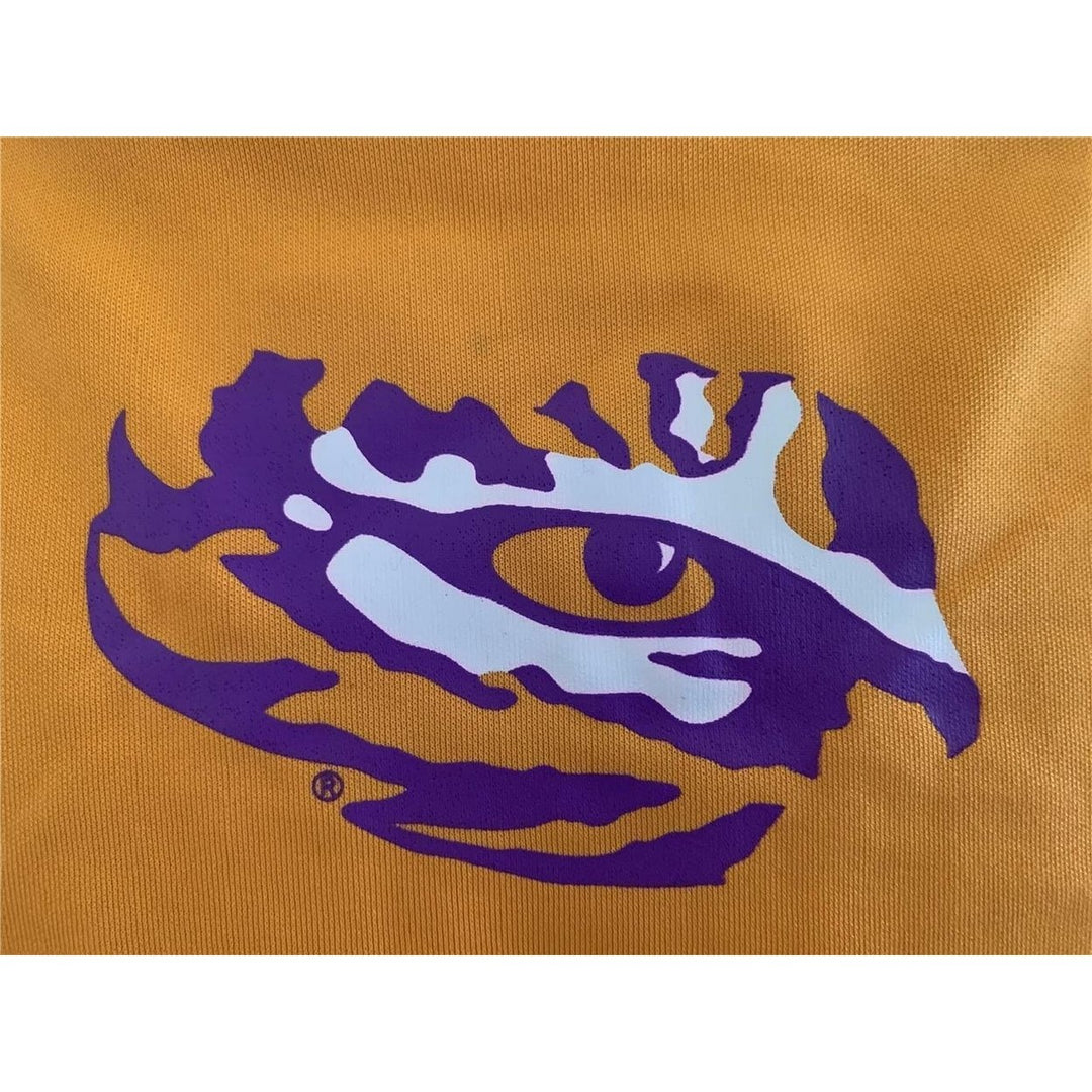 Louisiana State Tigers Youth Size M Medium Yellow Hoodie Image 4