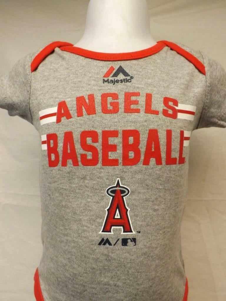 -Los Angeles Angels Infants Size 0/3 Months Gray Creeper Image 2