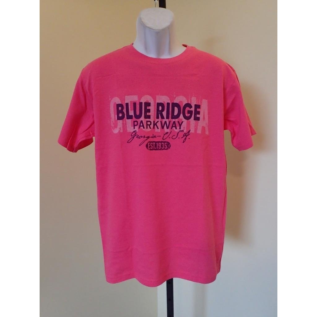 - BLUE RIDGE PKWY unisex ADULT MEDIUM M pink T-Shirt by J. America Image 1