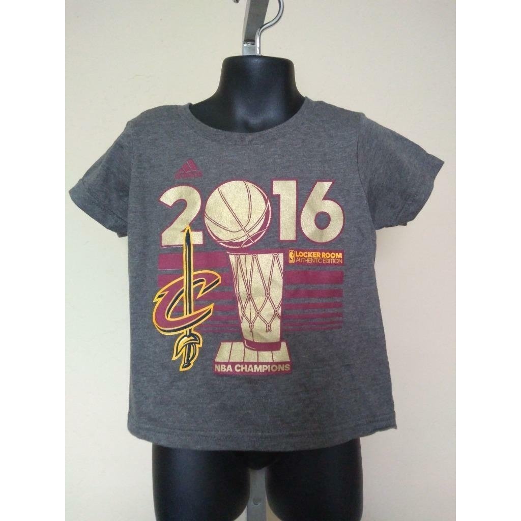 Cleveland Cavaliers 2016 NBA Champions Toddler Size 3T Gray Adidas Shirt Image 1