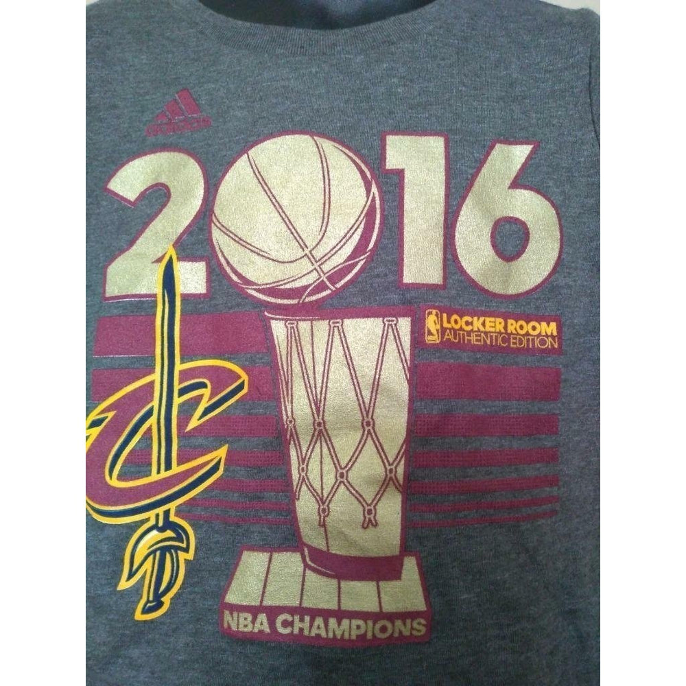 Cleveland Cavaliers 2016 NBA Champions Toddler Size 3T Gray Adidas Shirt Image 2