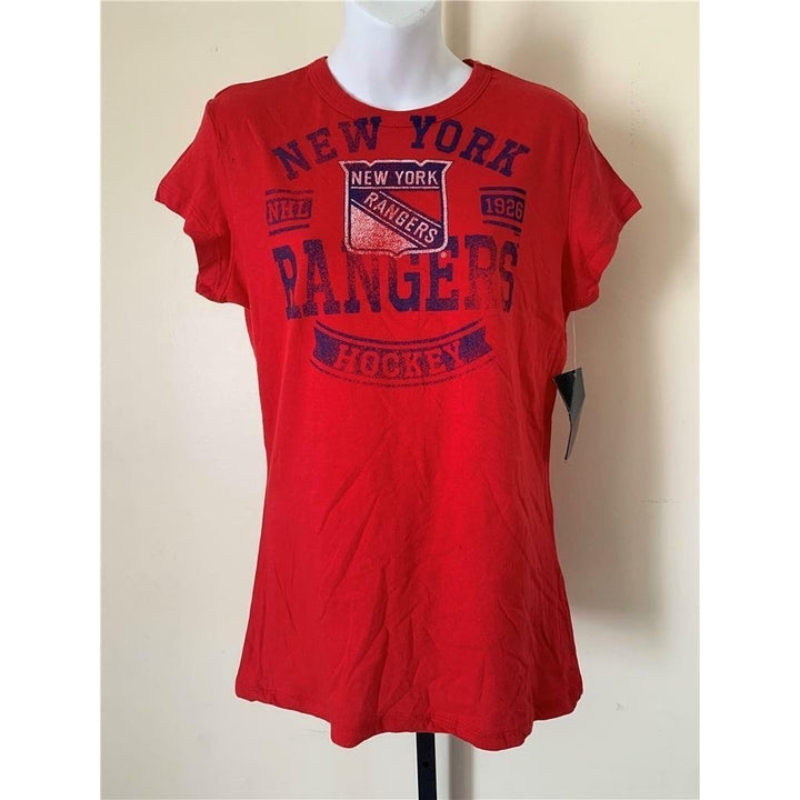 York Rangers Womens Size M Medium Red G-III Shirt Image 1