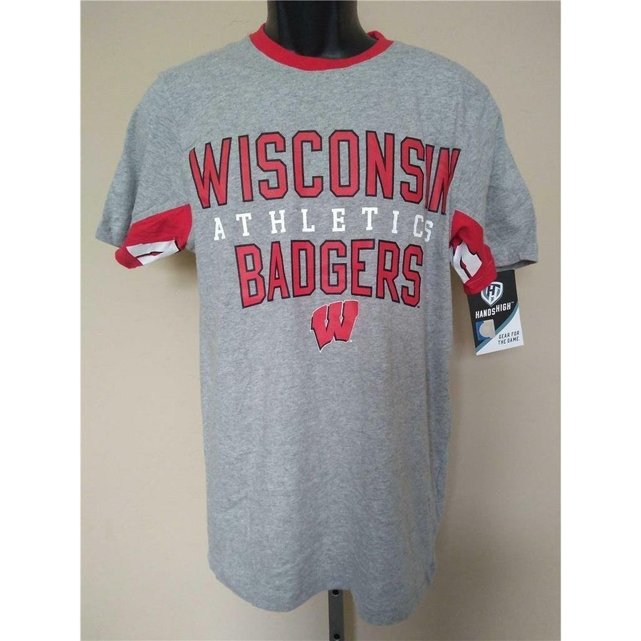 Wisconsin Badgers Mens Size S Small Gray High Hands Shirt Image 1