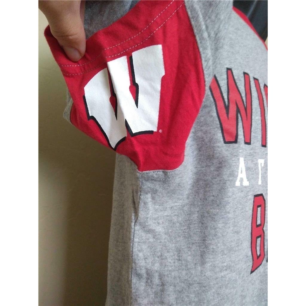 Wisconsin Badgers Mens Size S Small Gray High Hands Shirt Image 3