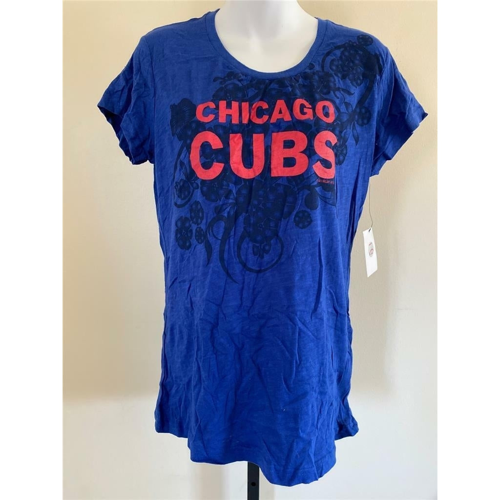 Chicago Cubs Girls Womens Size XL Blue Shirt Image 1