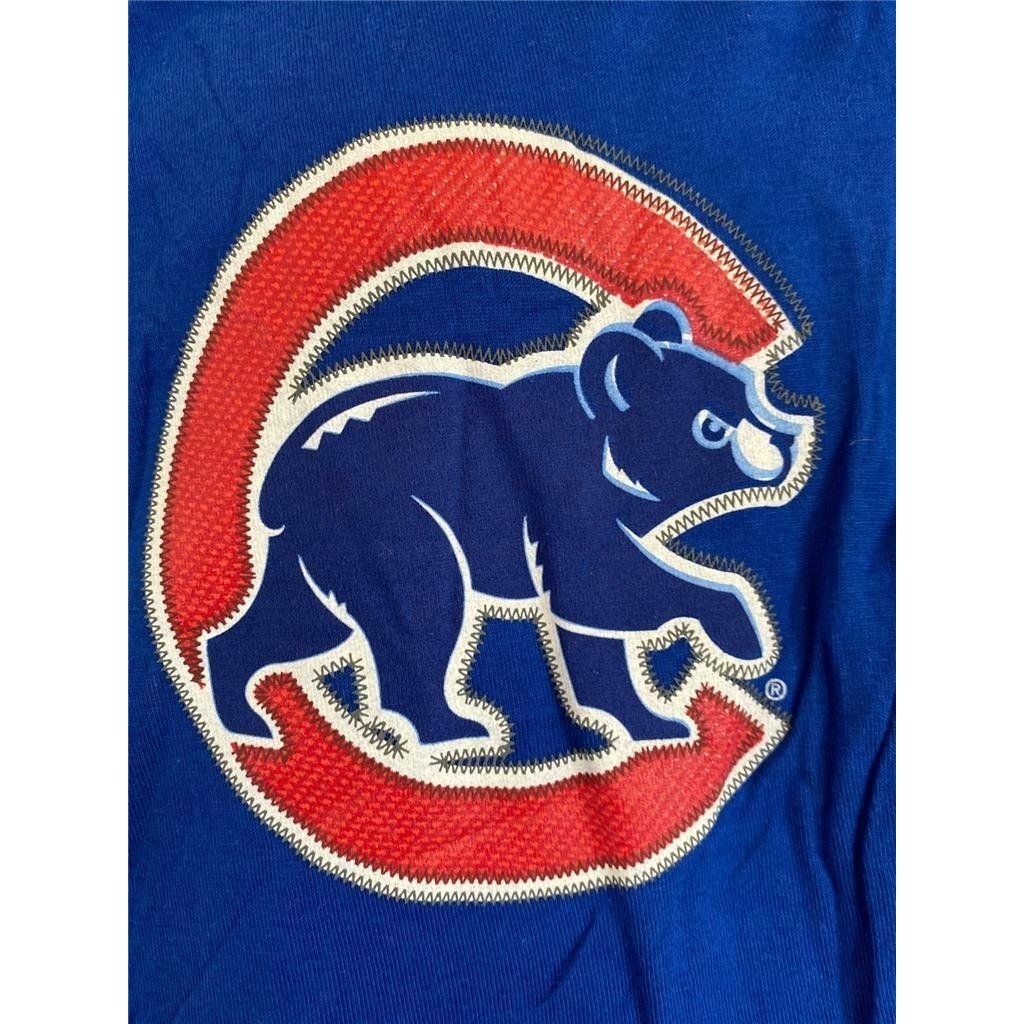 Chicago Cubs 27 Addison Russell Youth Size S Small Blue Shirt Image 3