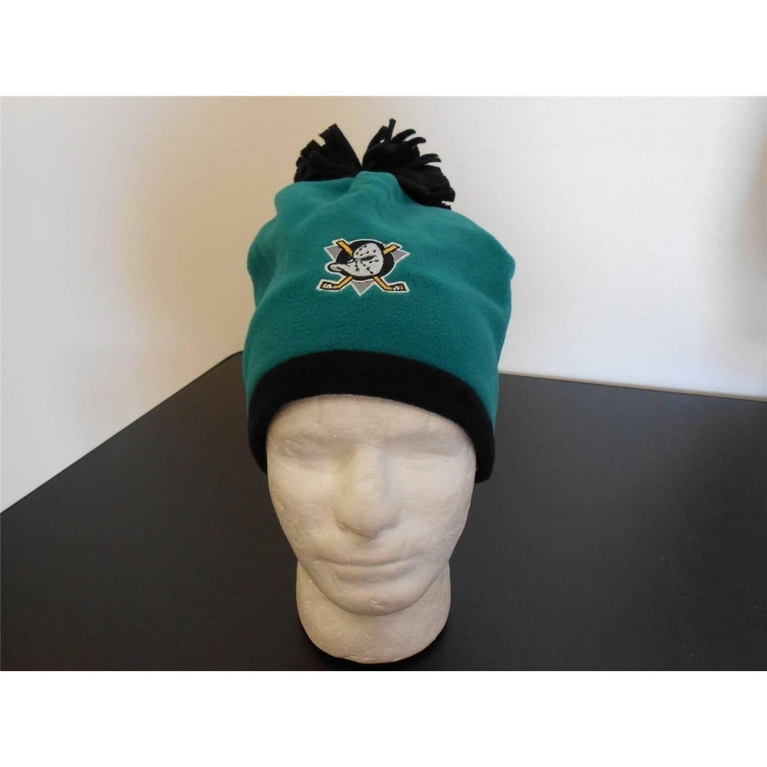 Anaheim Mighty Ducks Adult Mens ONE SIZE FITS ALL Beanie Cap Hat Image 1