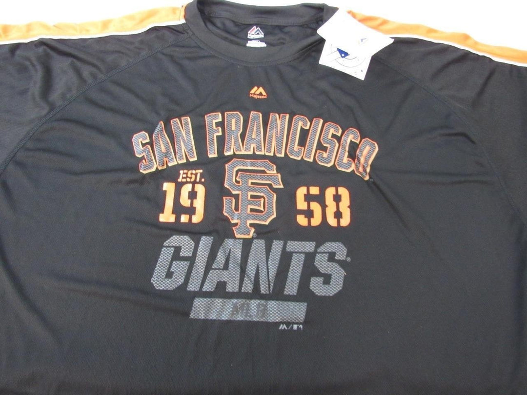 San Francisco Giants Mens Size 3XL Majestic Polyester Black Shirt Image 3