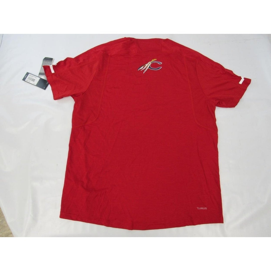 Catawba College Indians MENS Size L Large Red Adidas Shirt 50 Image 3