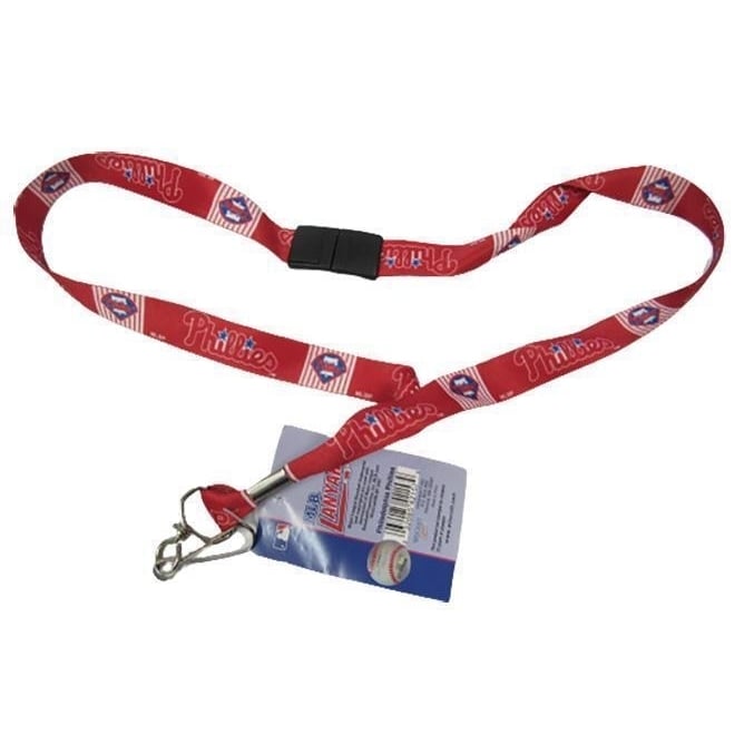 Official Philadelphia Phillies OSFA 24 Inch Red Lanyard Image 1