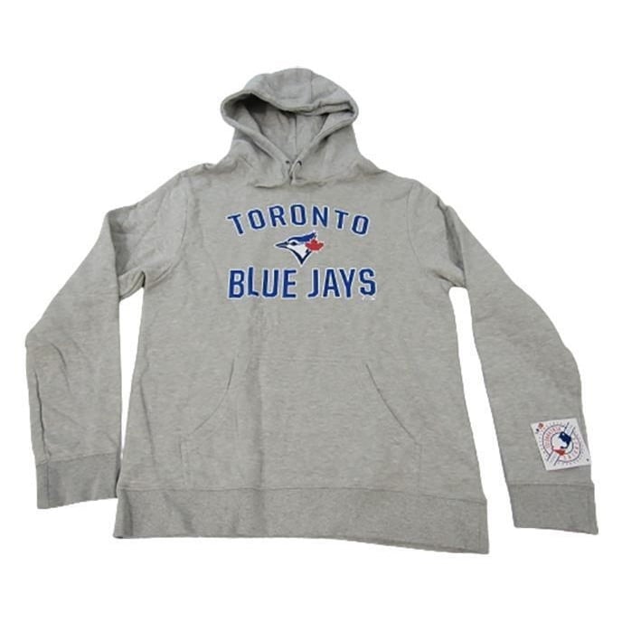 Toronto Blue Jays Mens Size L Large Gray Hoodie Image 1