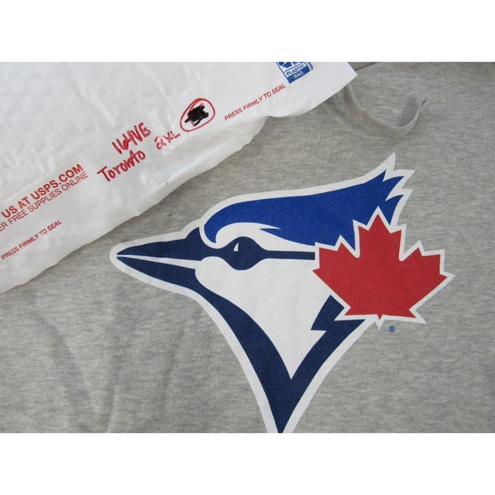 Toronto Blue Jays Mens Size 2XL Gray Hoodie Image 4