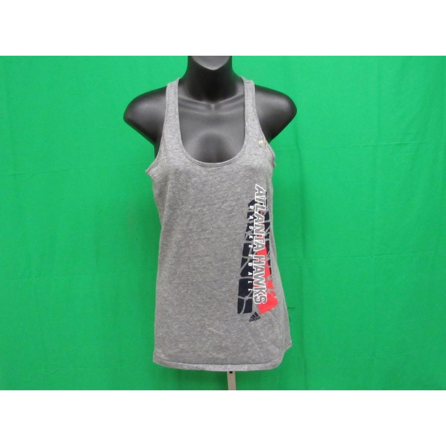 Atlanta Hawks Womens Size M Medium Gray Tank Top Shirt Image 1