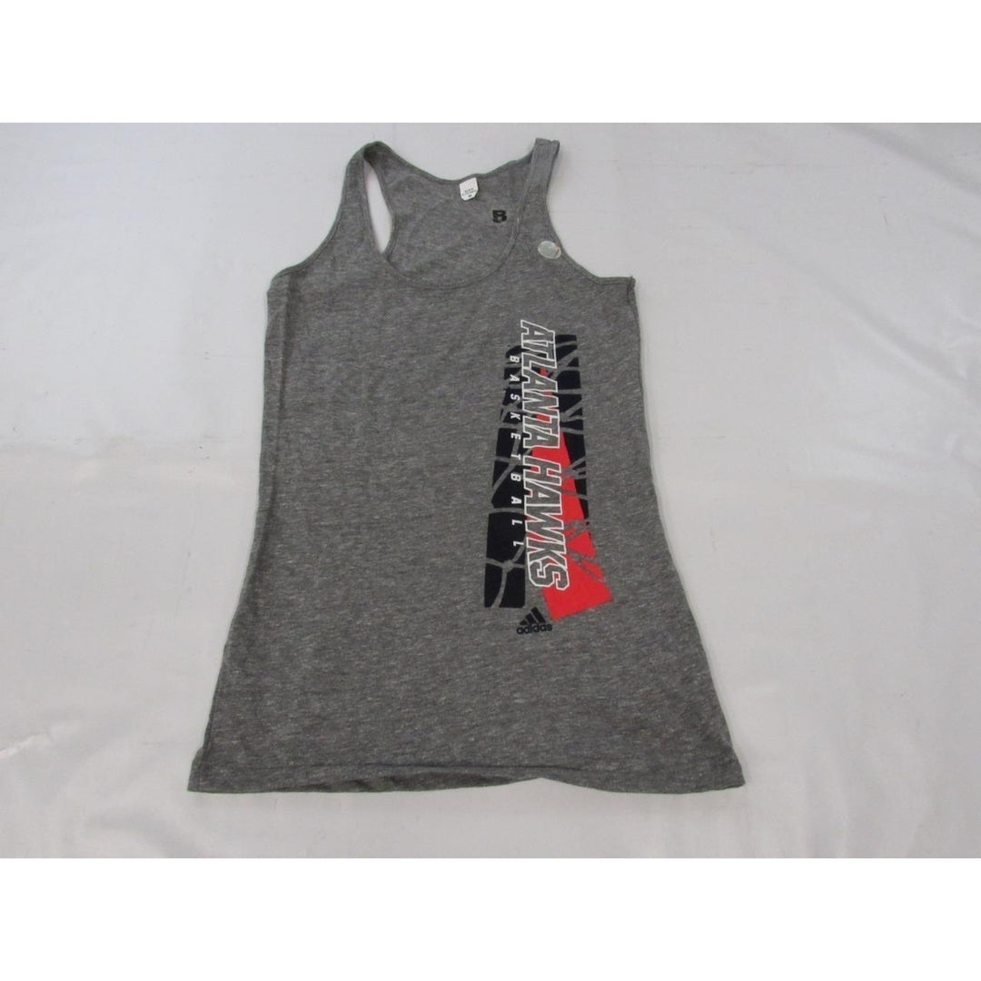 Atlanta Hawks Womens Size M Medium Gray Tank Top Shirt Image 2