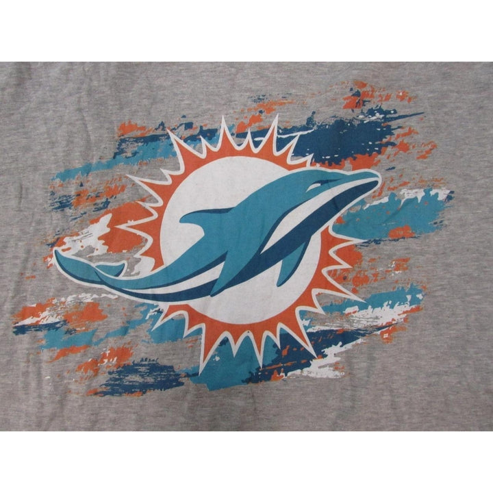 Miami Dolphins Mens Size L Large Gray Long Sleeved Shirt Image 3