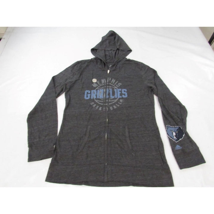 Memphis Grizzlies Womens Size XL XLarge Adidas Full Zip Jacket Hoodie Image 2