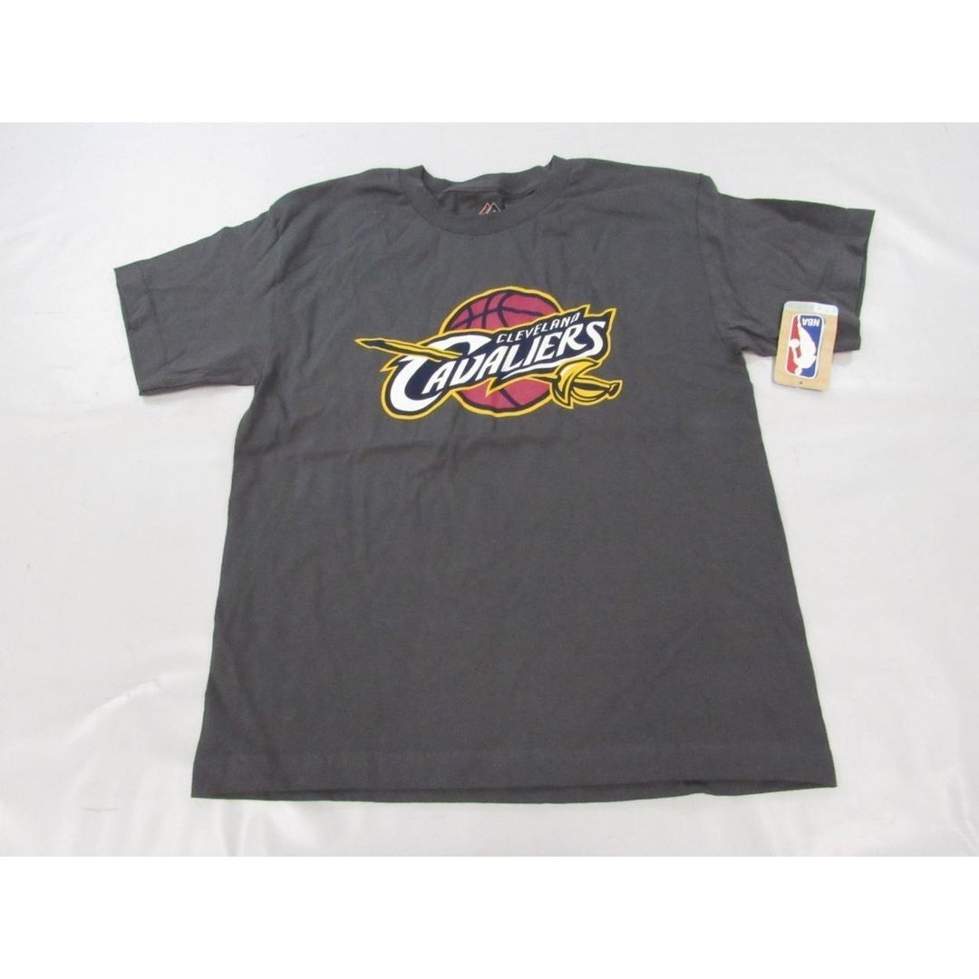 Cleveland Cavaliers YOUTH Size L Large Majestic Gray Shirt Image 4