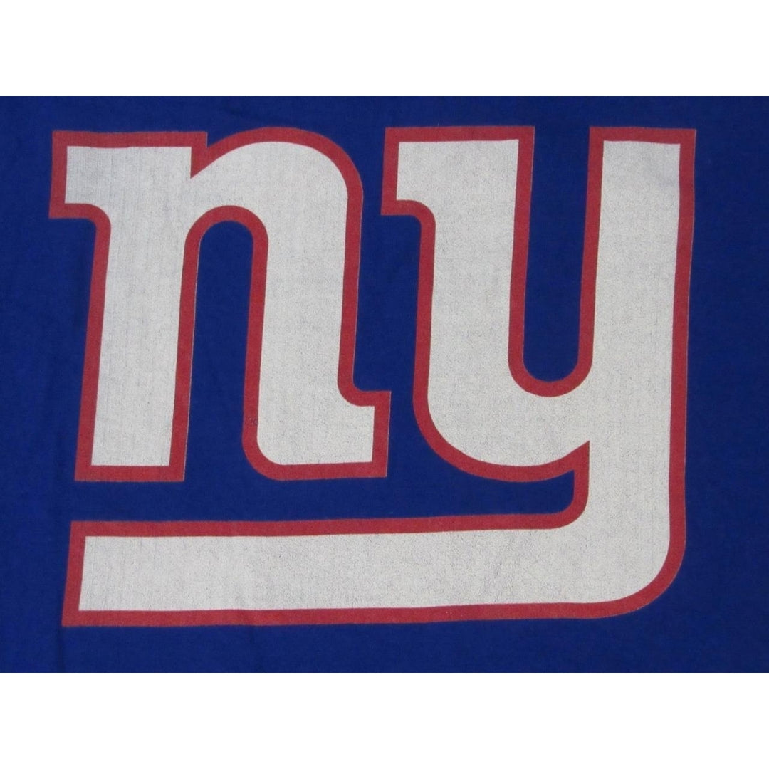 York Giants NY Mens Size 3XLT 3XLarge-Tall Blue Long Sleeved Shirt Image 3