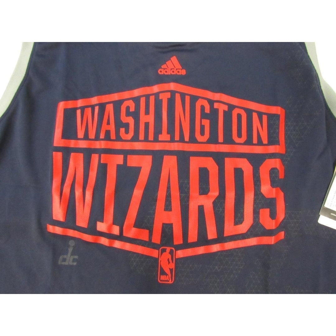 Washington Wizards DC Mens Size XL Blue Adidas Climalite Tank Shirt 35 Image 3