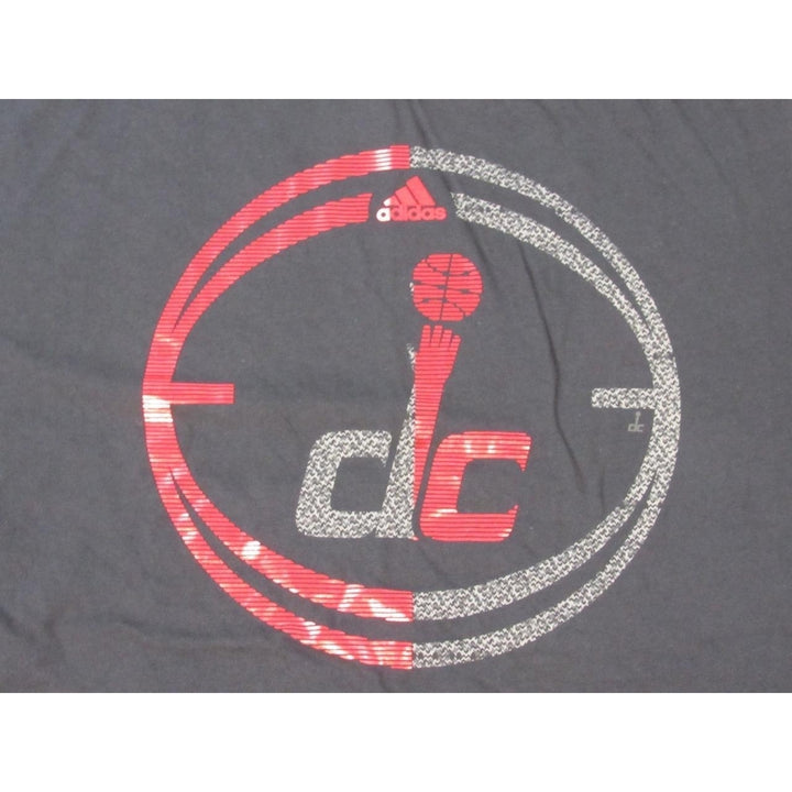 Washington Wizards DC Mens Size XL XLarge Black Adidas T-Shirt 20 Image 2