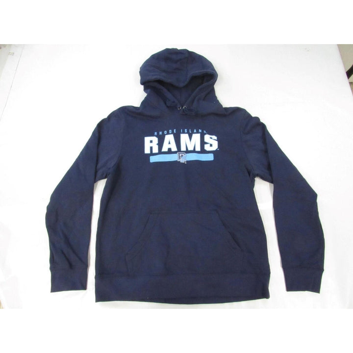 Rhode Island Rams Mens Size L Large Navy Blue Hoodie Image 1