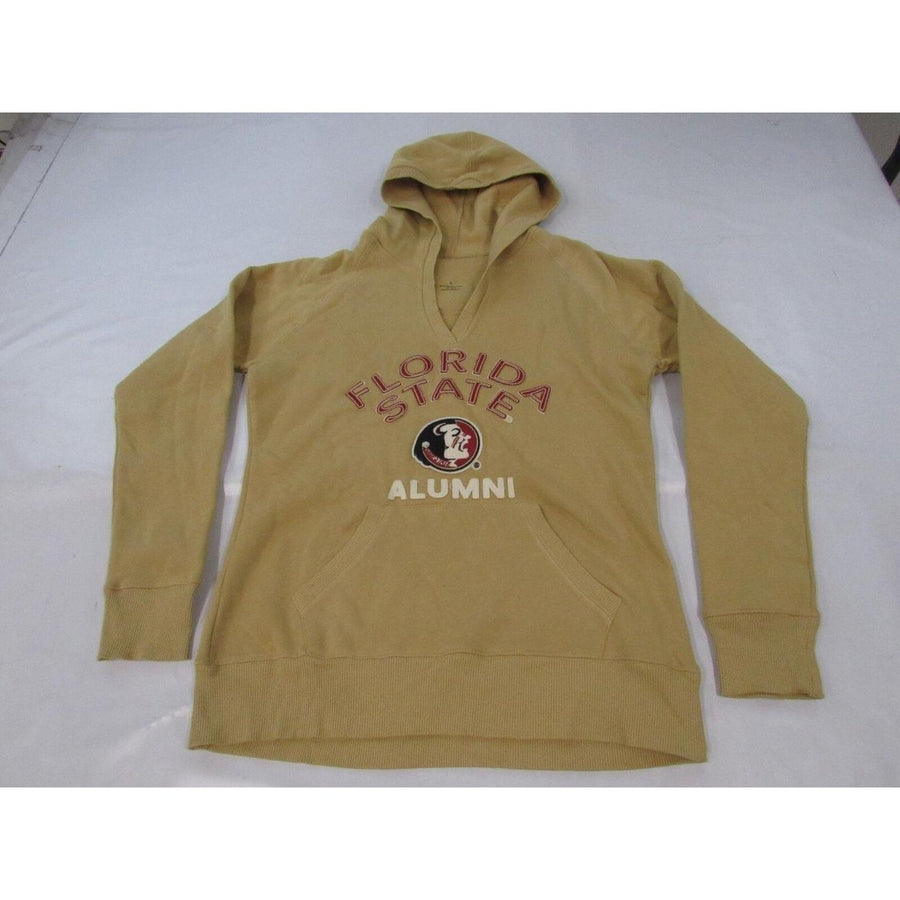 Florida State Seminoles Alumni Womens Size L Large Tan V-Neck Hoodie Image 1