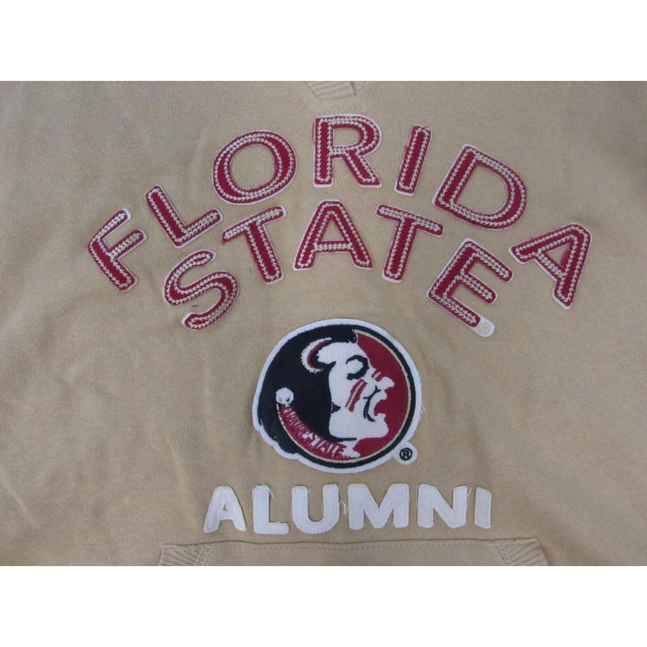 Florida State Seminoles Alumni Womens Size L Large Tan V-Neck Hoodie Image 3