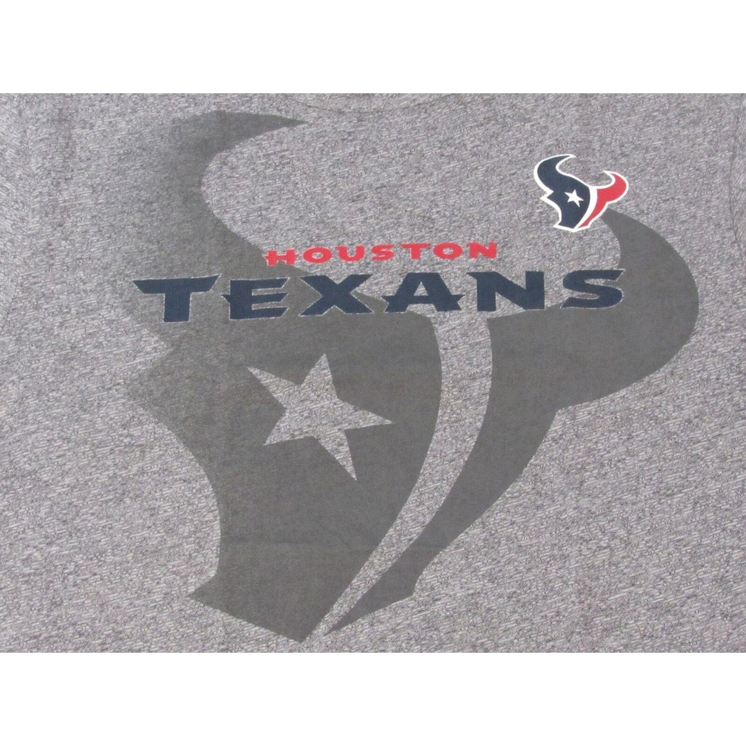 Houston Texans Mens Size L Heather Gray Majestic Shirt Image 3