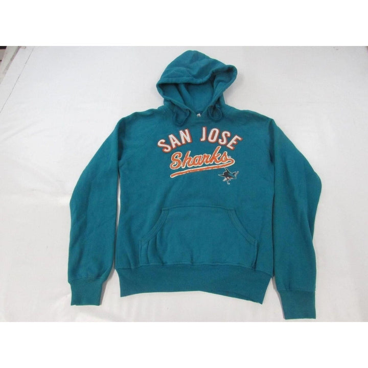 San Jose Sharks Womens Size S Small Teal Blue Hoodie Image 1