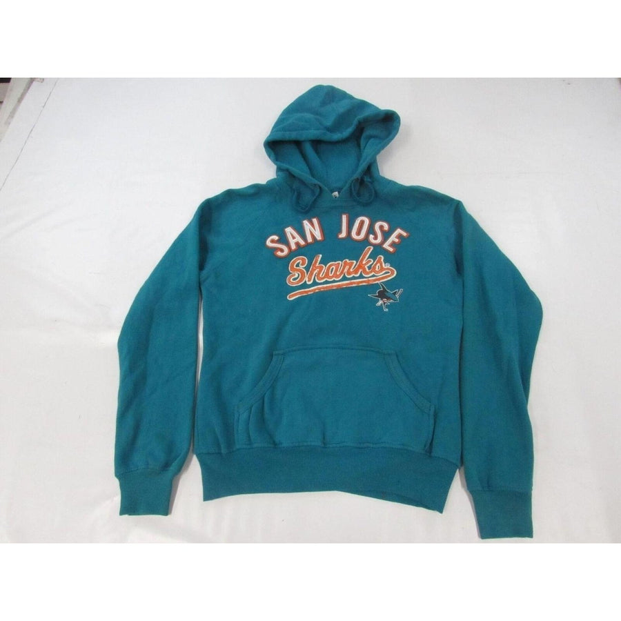 San Jose Sharks Womens Size S Small Teal Blue Hoodie Image 1