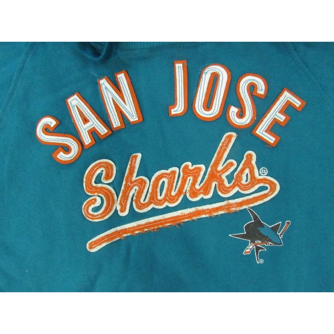 San Jose Sharks Womens Size S Small Teal Blue Hoodie Image 3