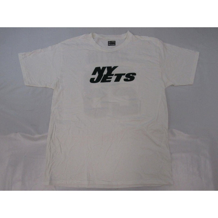 York Jets 28 Curtis Martin Mens Size L Large White Shirt Image 1