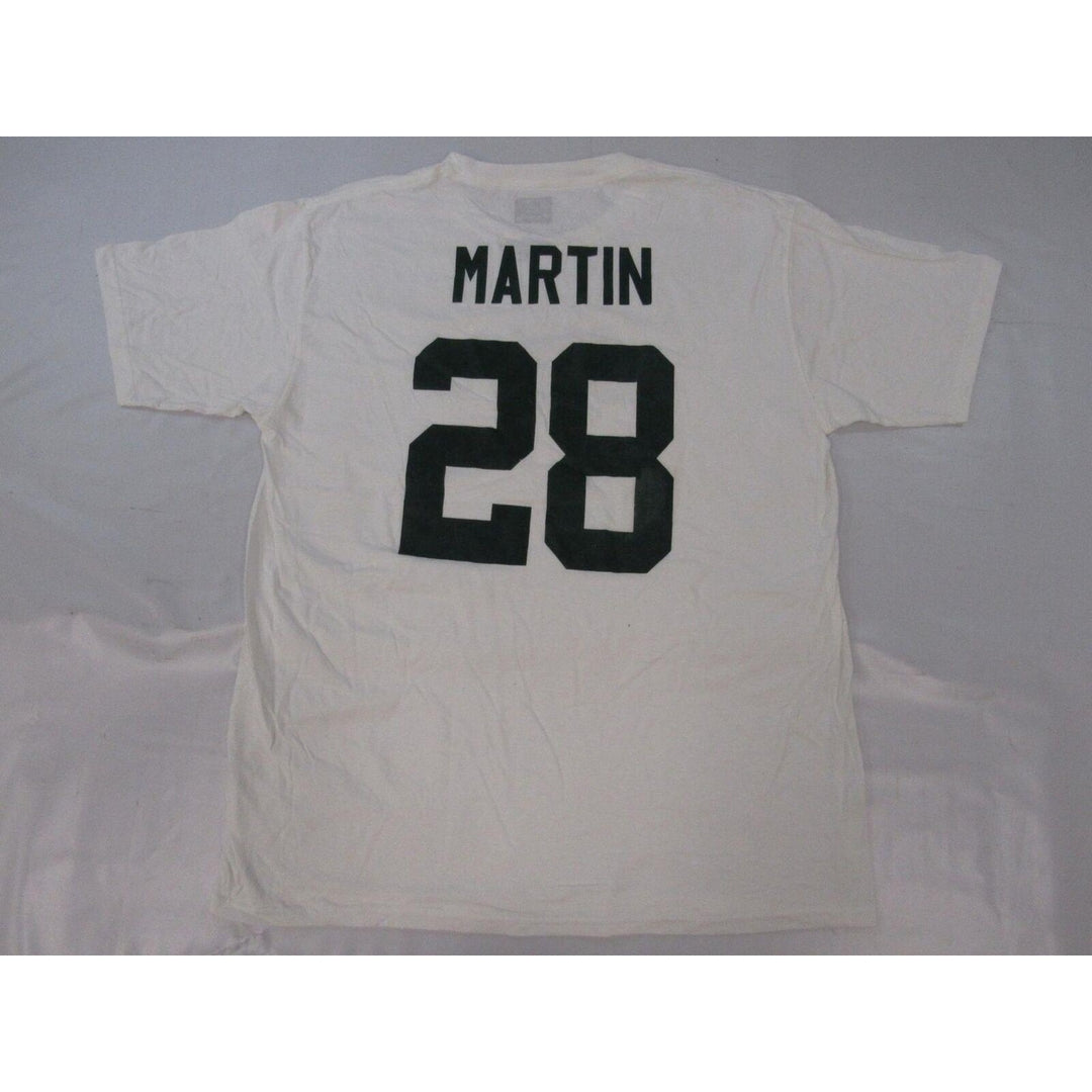 York Jets 28 Curtis Martin Mens Size L Large White Shirt Image 2