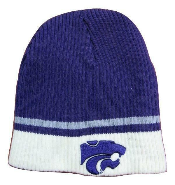 Kansas State Wildcats Kids Size OSFA Purple Beanie Hat Image 1