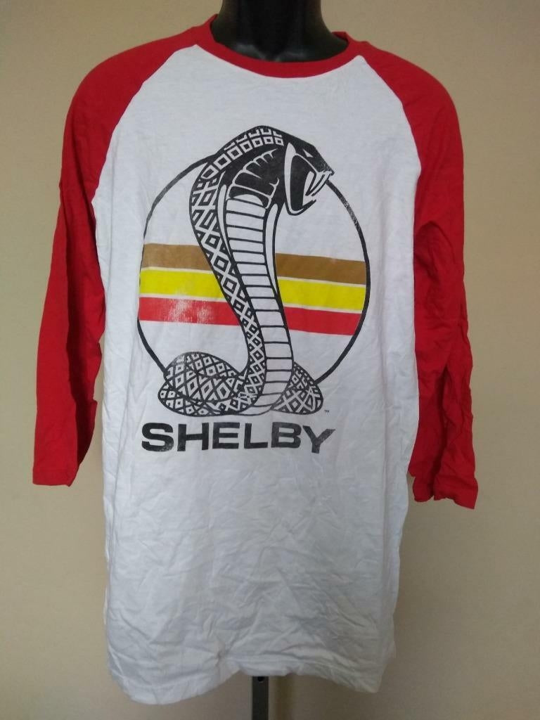 Minor Flaw Shelby Mens Size L Large White and Red Shirt Image 1