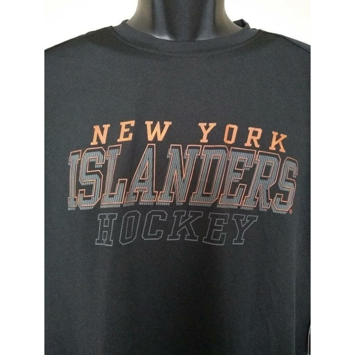 - York Islanders Mens Size M Medium Black J America Athletic Shirt Image 2