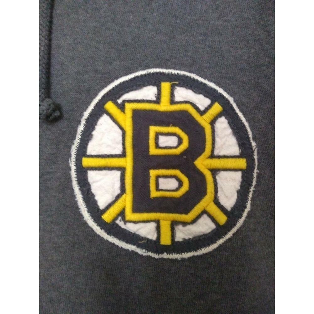 Boston Bruins Mens Size M Medium Gray Lightweight Full Zip Hoodie Jacket Image 2