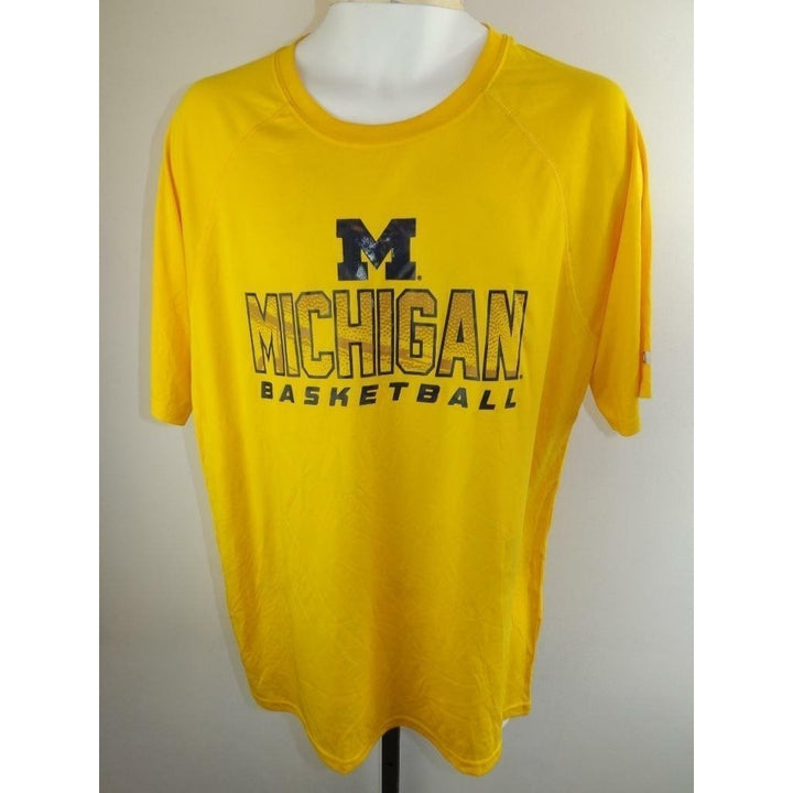 Michigan Wolverines Basketball Mens Size L Large Champion Performance Shirt Image 1