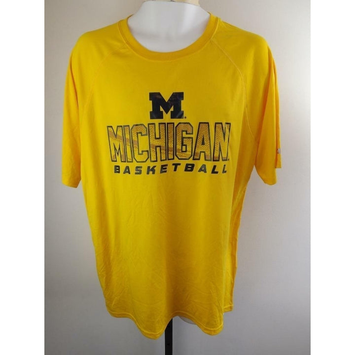 Michigan Wolverines Basketball Mens Size L Large Champion Performance Shirt Image 4