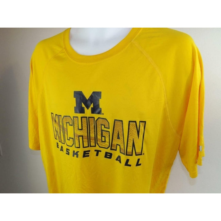 Michigan Wolverines Basketball Mens Size L Large Champion Performance Shirt Image 4