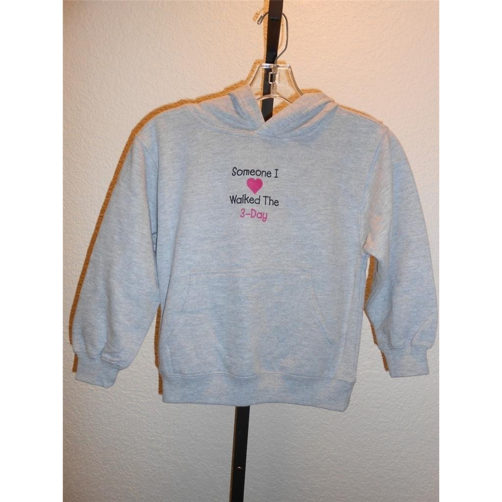 Susan G Komen 3 Day Walk KIDS Medium M 5-6 Grey Hoodie Image 1