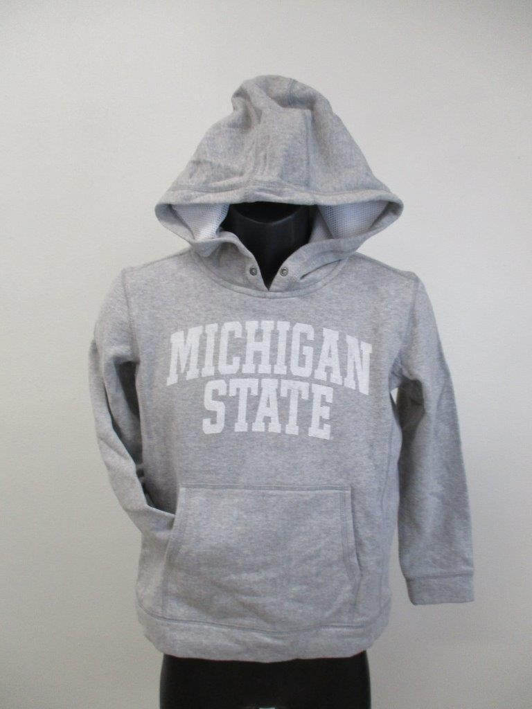 Michigan State Spartans Youth Sizes S Small Gray Hoodie Image 1