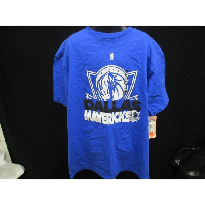 Dallas Mavericks Basketball Youth Size M Medium Majestic Blue Shirt Image 2