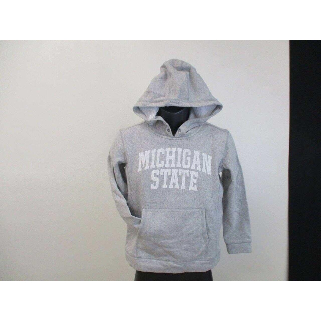 Michigan State Spartans Youth Sizes S Small Gray Hoodie Image 2